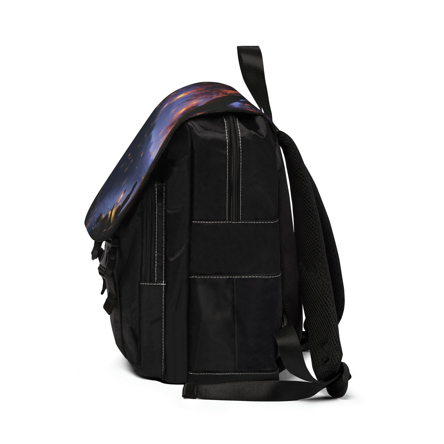 Girl under tree Unisex Casual Shoulder Backpack