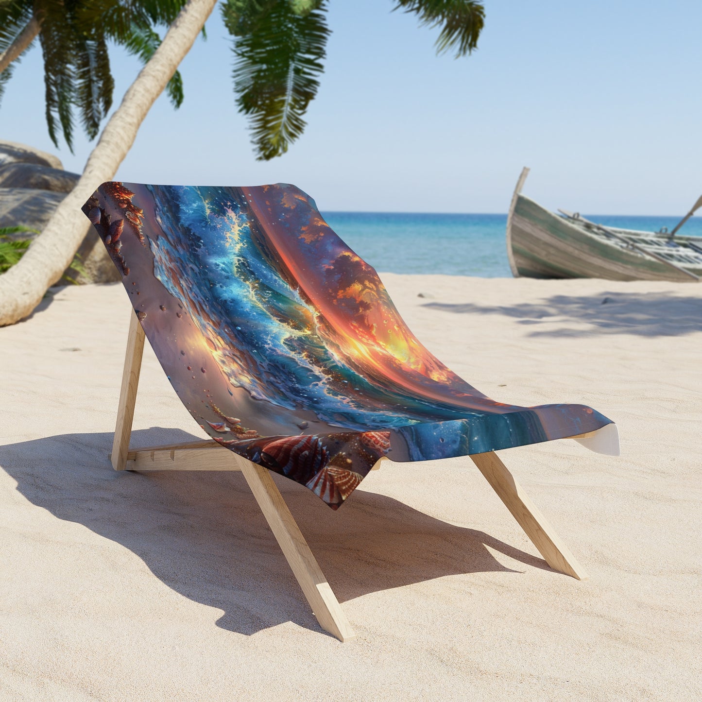 OCEAN Wave Beach Towel