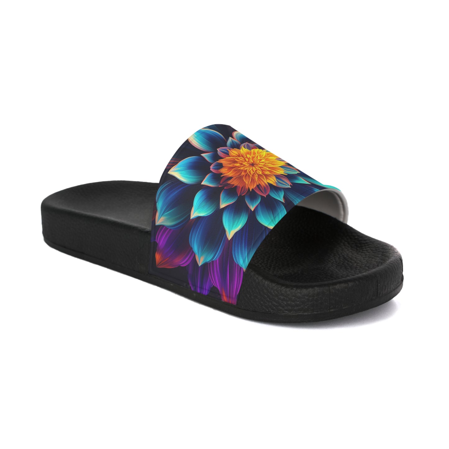 Flower Women's Slide Sandals - Stardust Divine Design