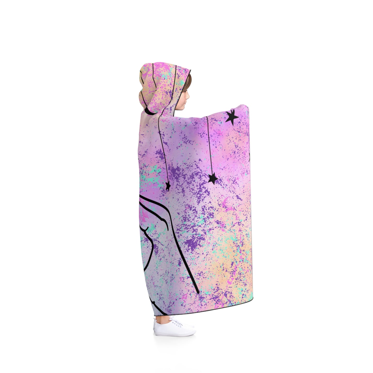 Made You a Heart Hooded Blanket
