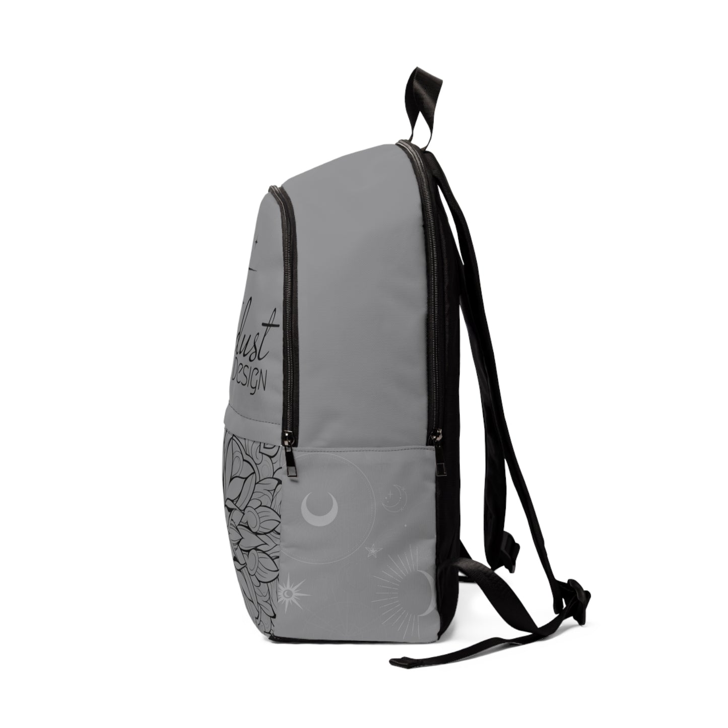 Grey Stardust Fabric Backpack