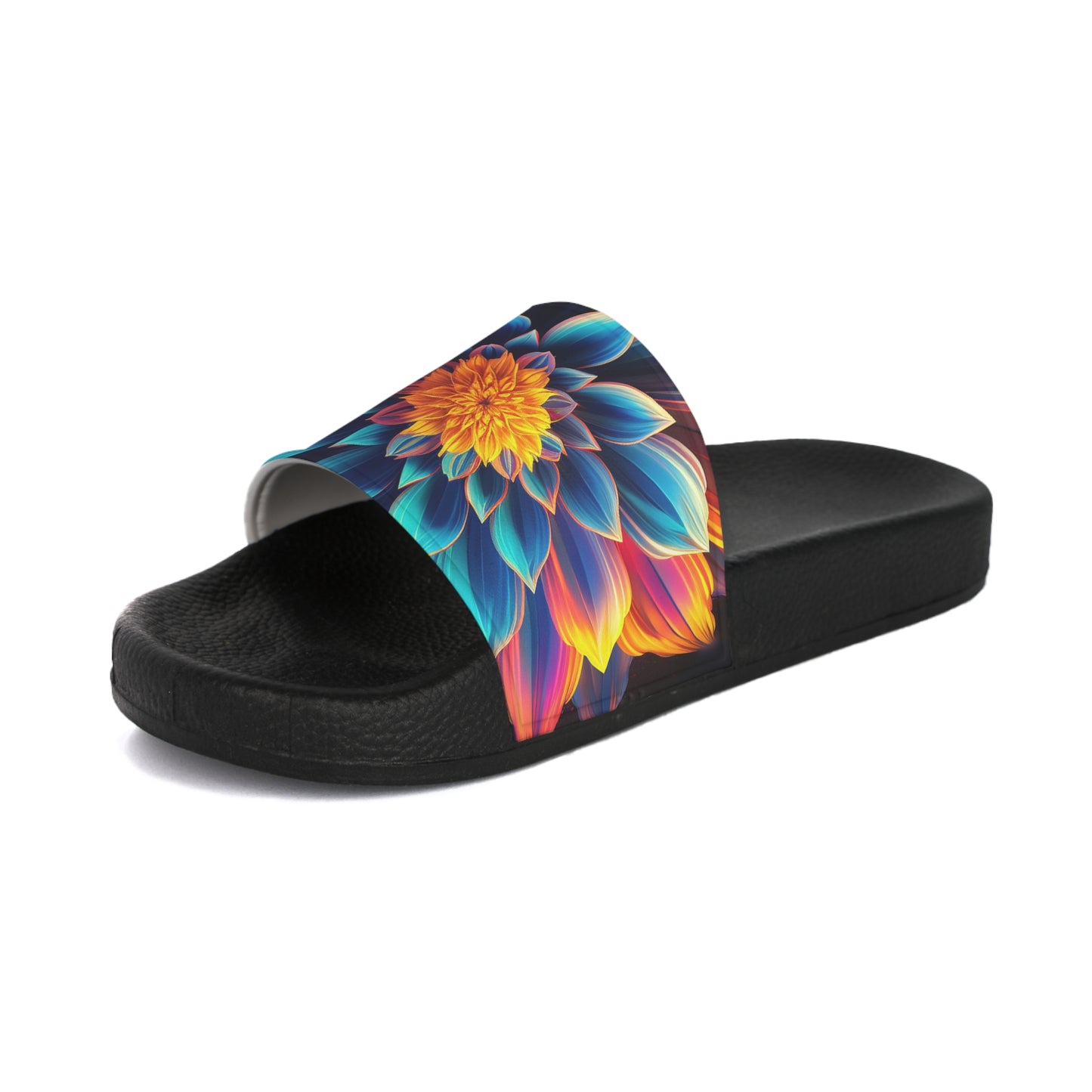 Flower Women's Slide Sandals - Stardust Divine Design