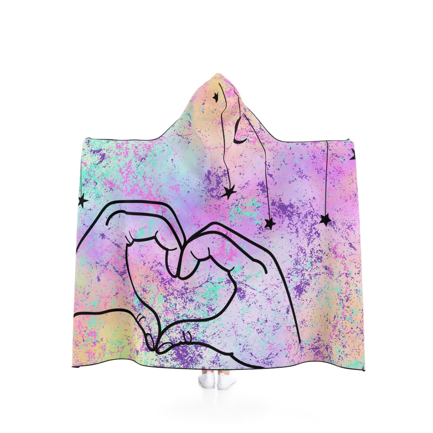 Made You a Heart Hooded Blanket