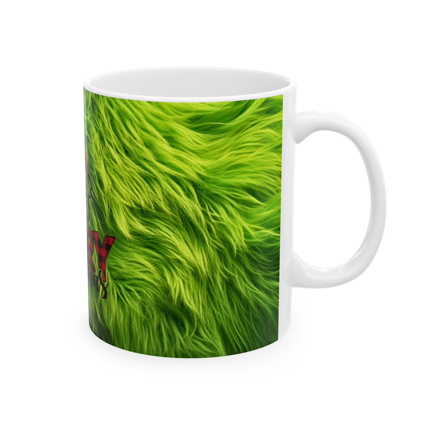 Grinch Merry Christmas Ceramic Mug, (11oz, 15oz)