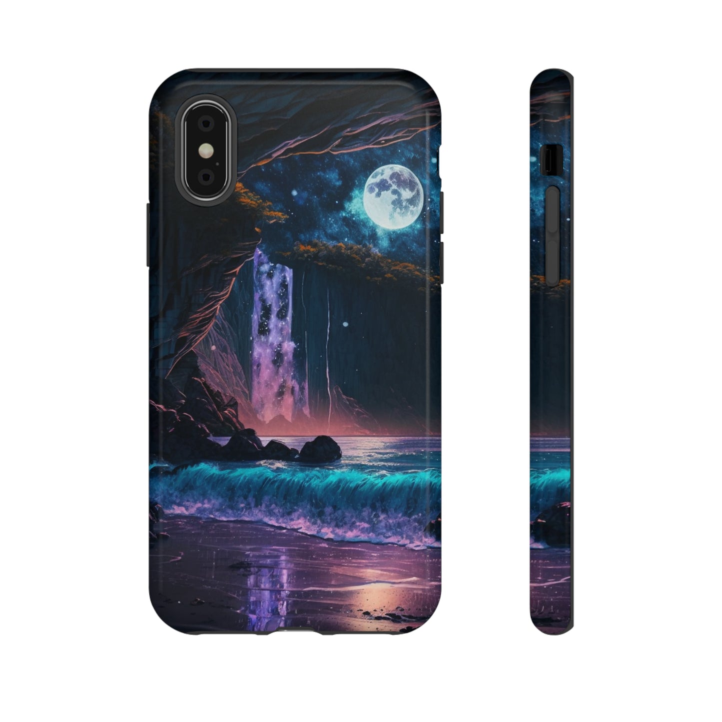 Stardust Divine Design Cave with Full Moon of Phone case