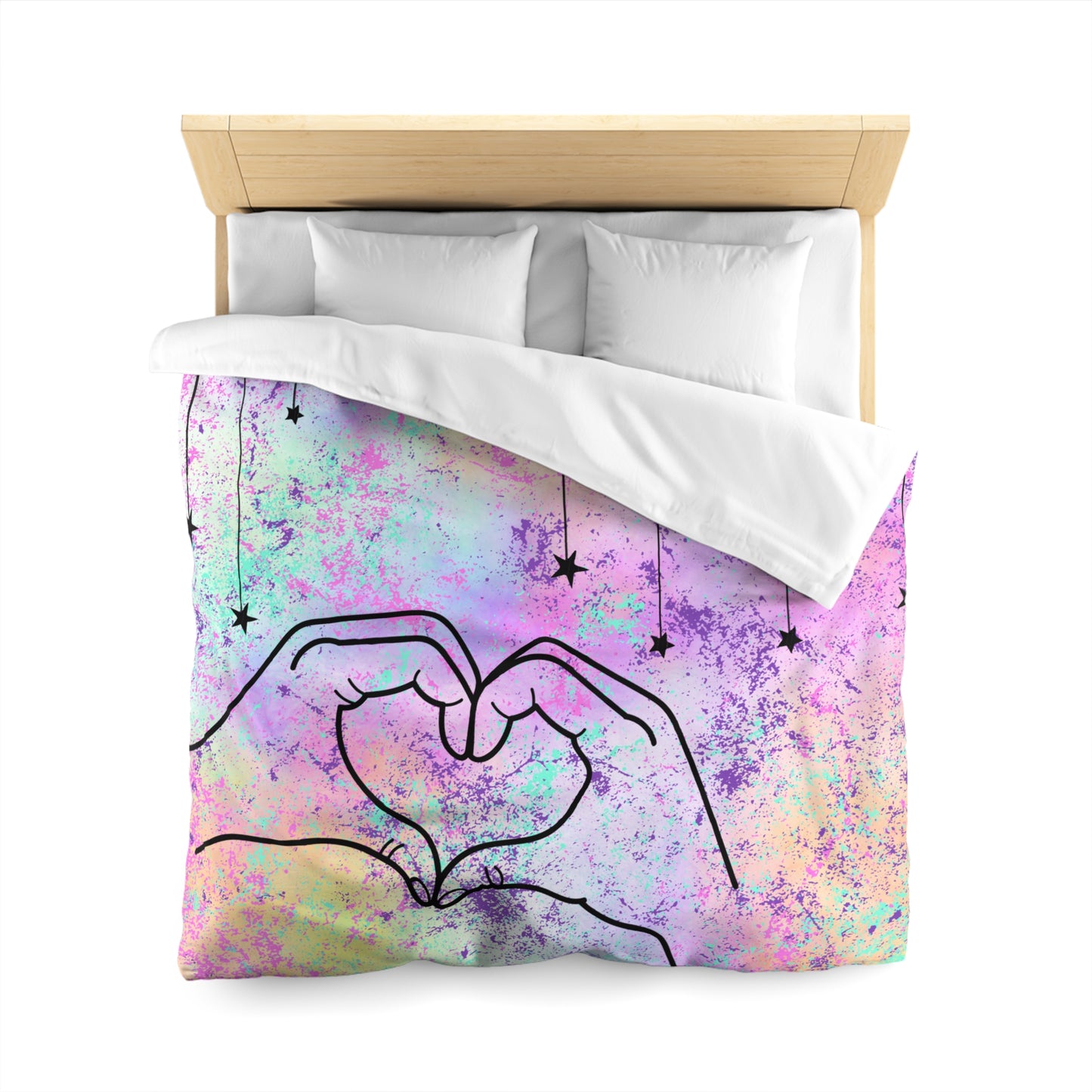 Made You a Heart Microfiber Duvet Cover