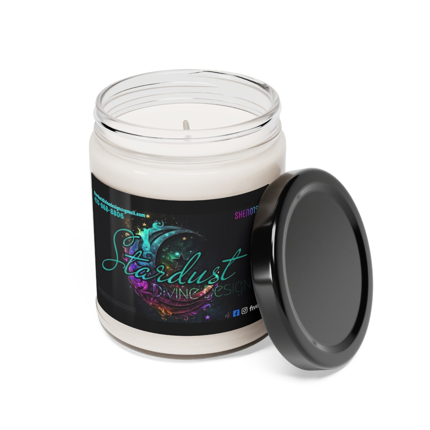 Stardust Scented Soy Candle, 9oz - Stardust Divine Design