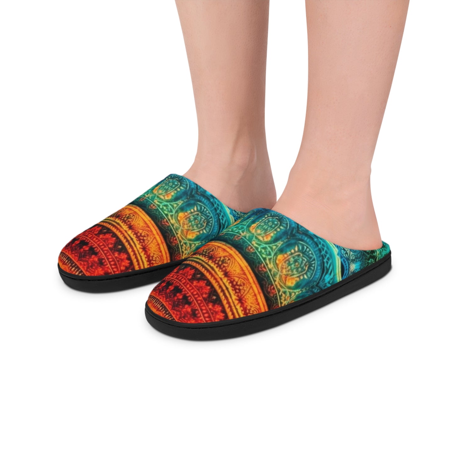 Chakra Women's Indoor Slippers - Stardust Divine Design