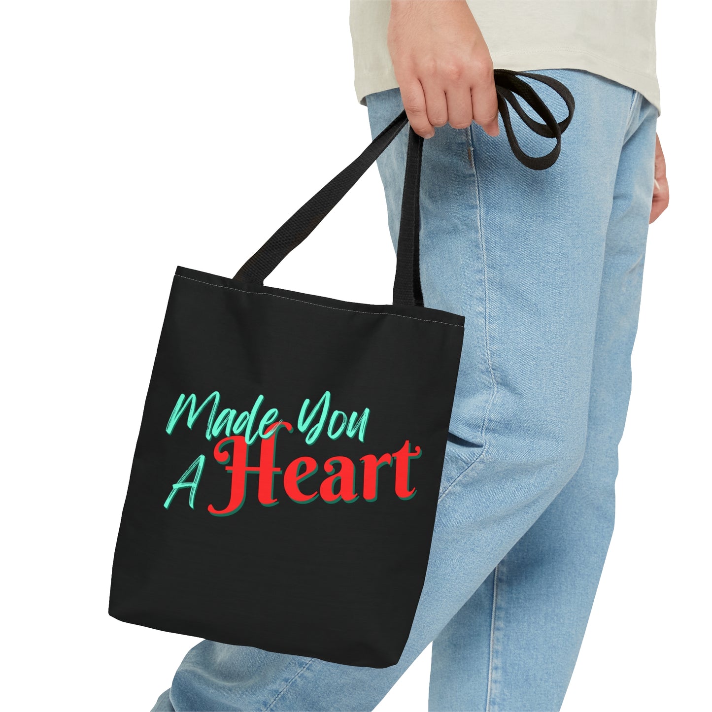 Made You a Heart Tote Bag - Stardust Divine Design