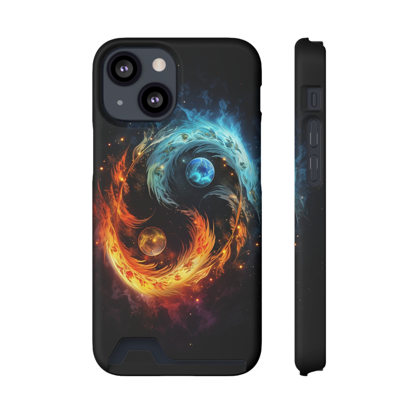 Ying Yang Phone Case With Card Holder