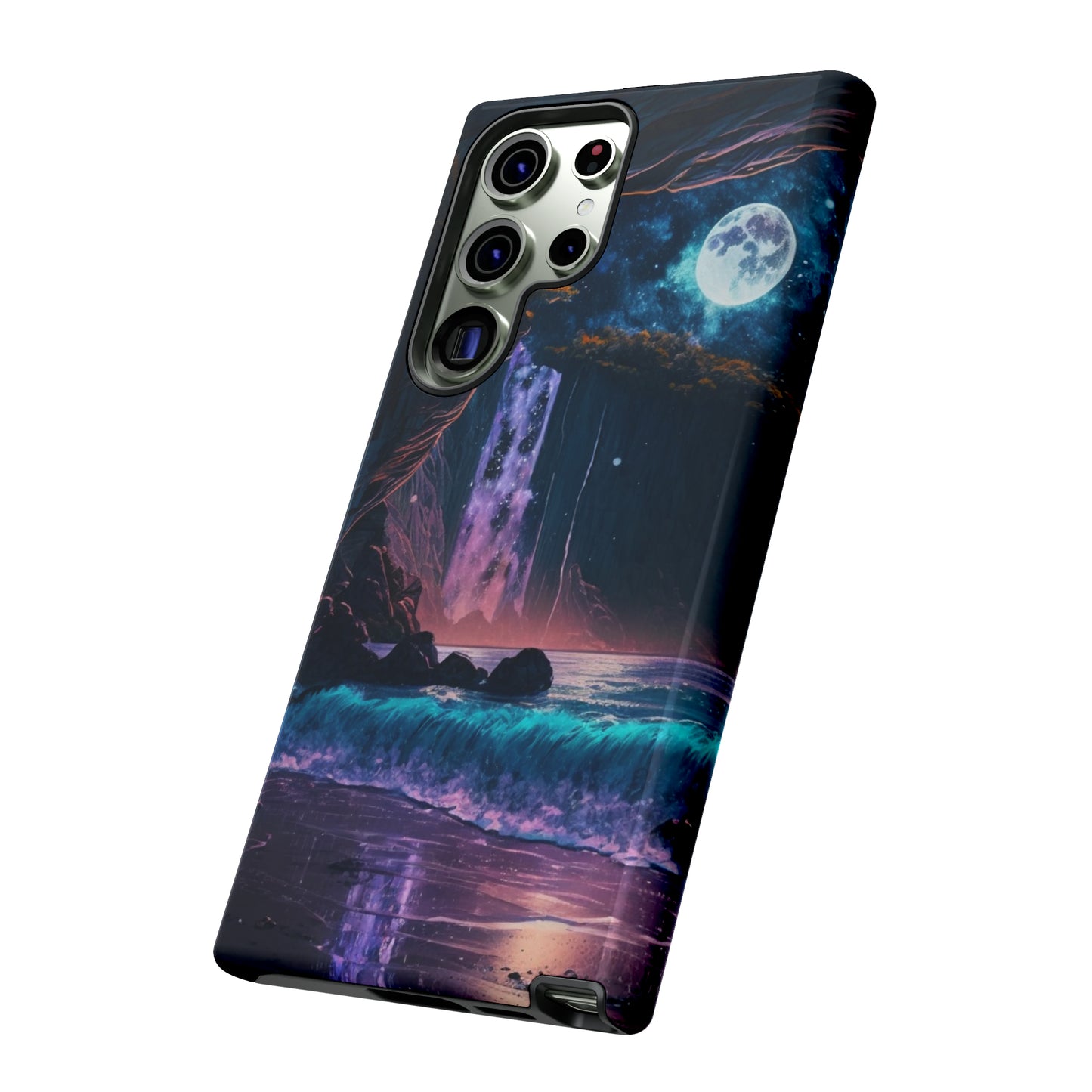 Stardust Divine Design Cave with Full Moon of Phone case