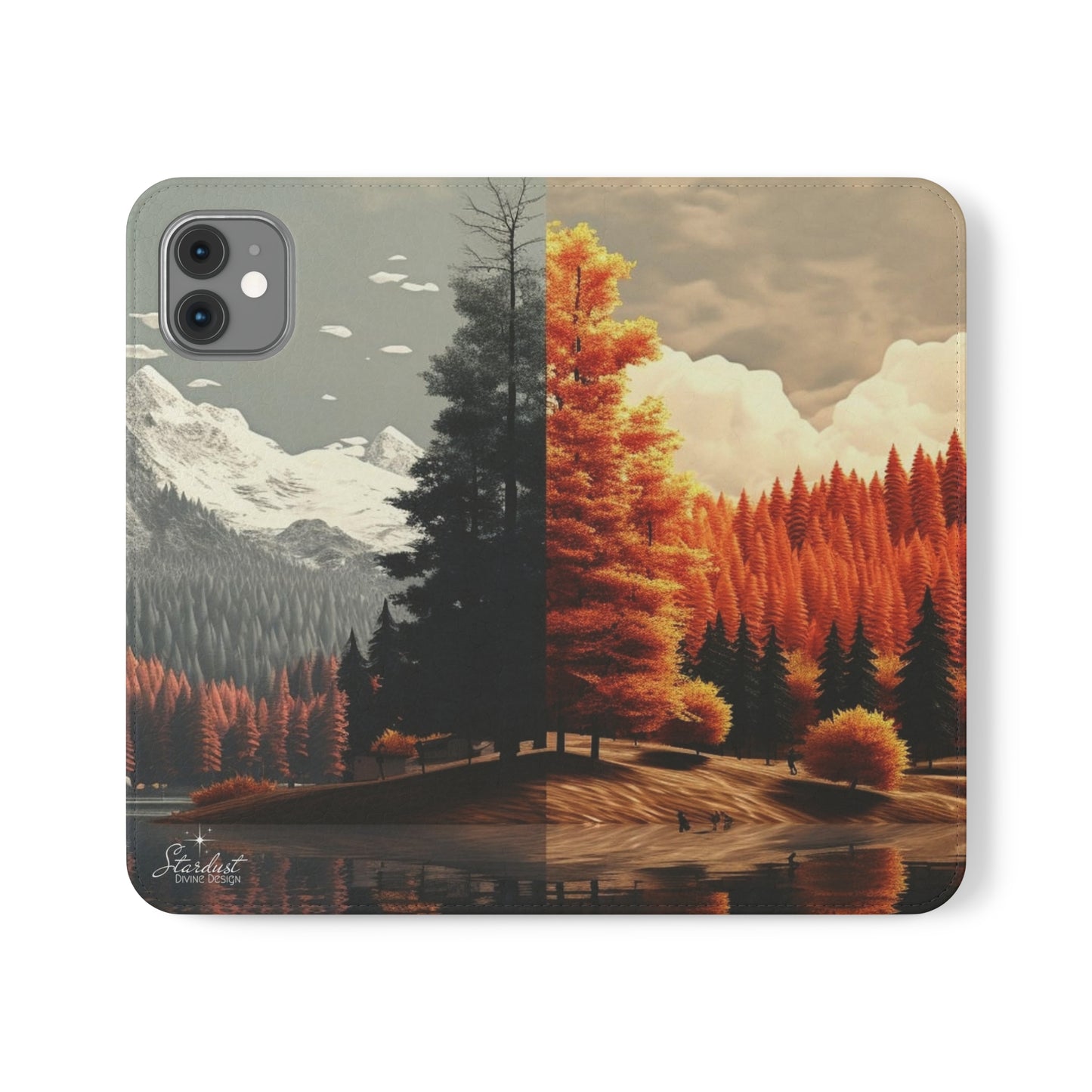 Split Season tree Flip Cases - Stardust Divine Design