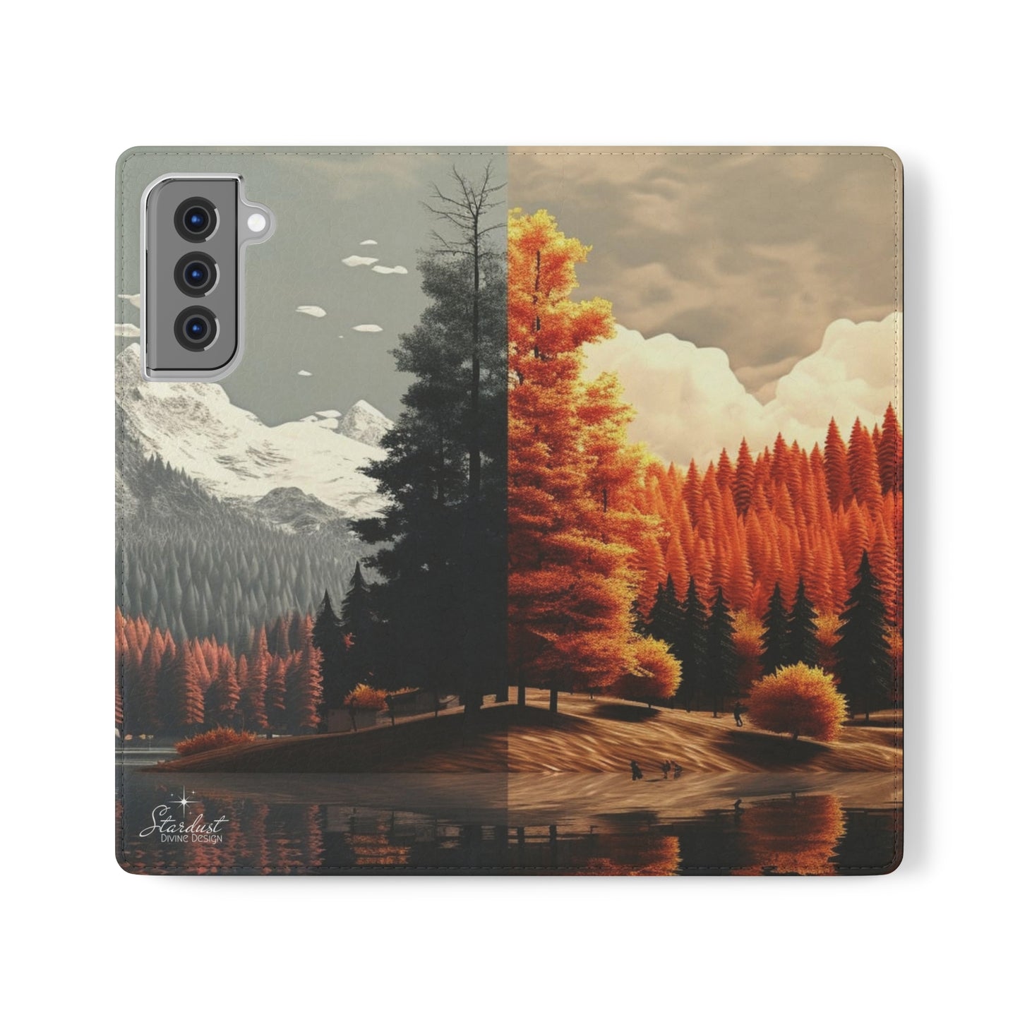 Split Season tree Flip Cases - Stardust Divine Design