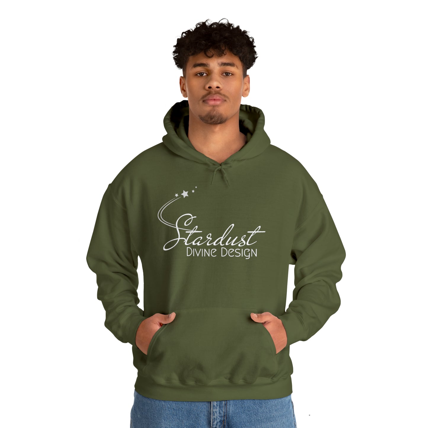 Stardust Heavy Blend™ Hooded Sweatshirt - Stardust Divine Design