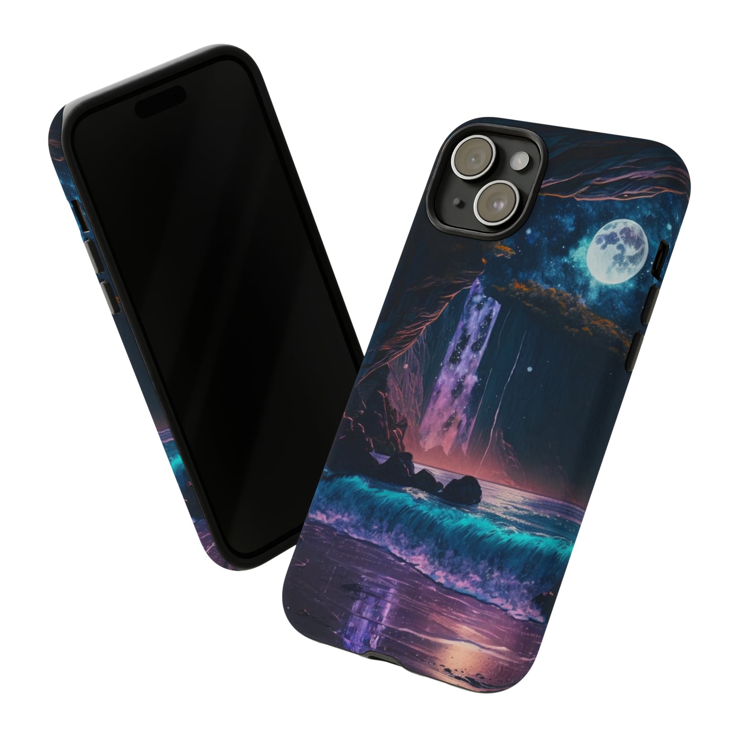 Stardust Divine Design Cave with Full Moon of Phone case