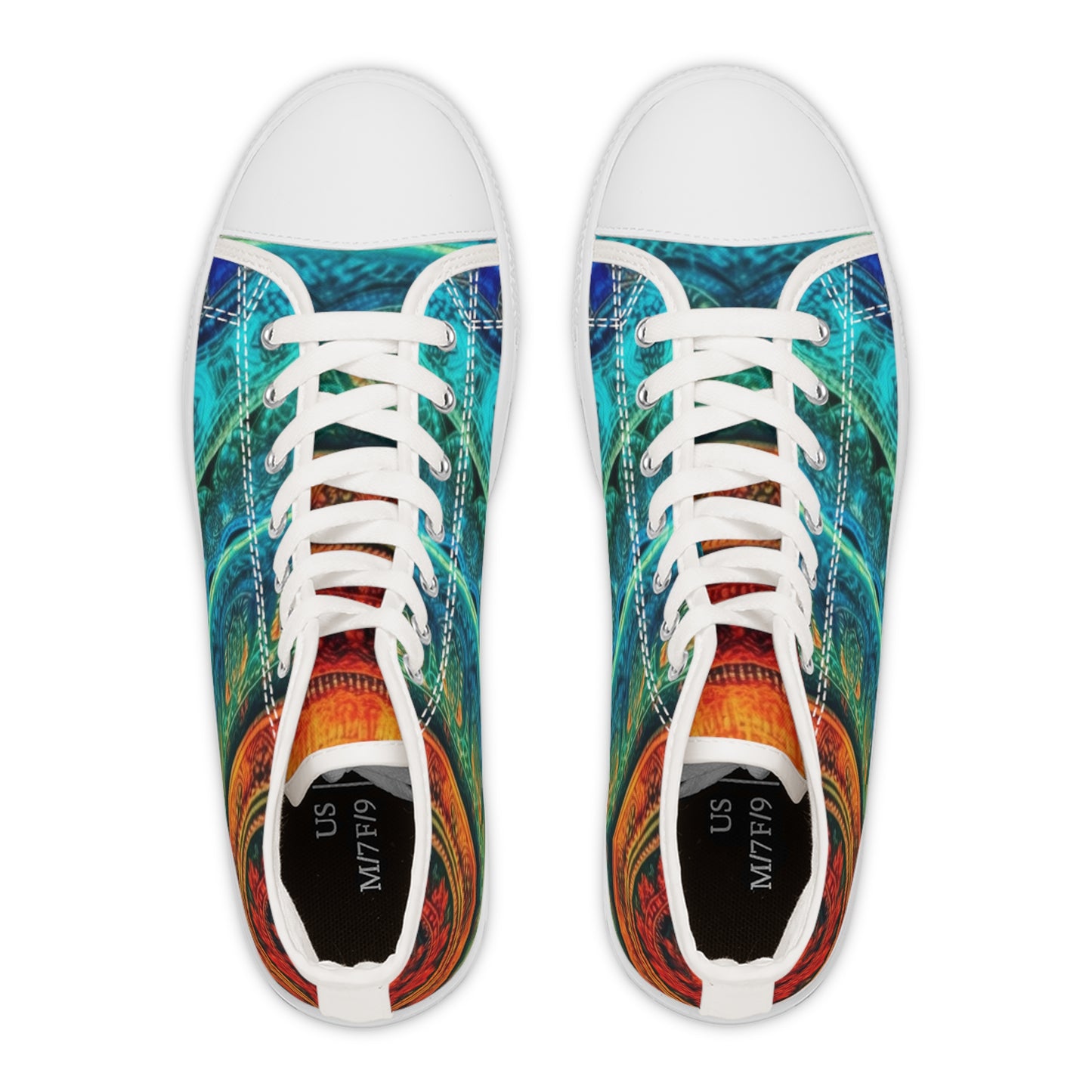 Stardust Divine Design Chakra High Top Sneakers