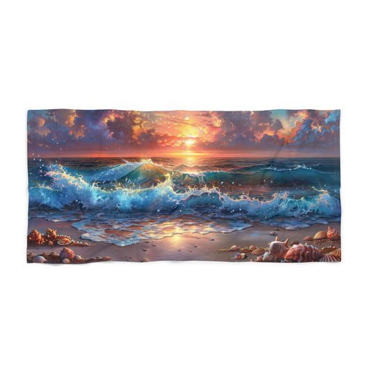 OCEAN Wave Beach Towel