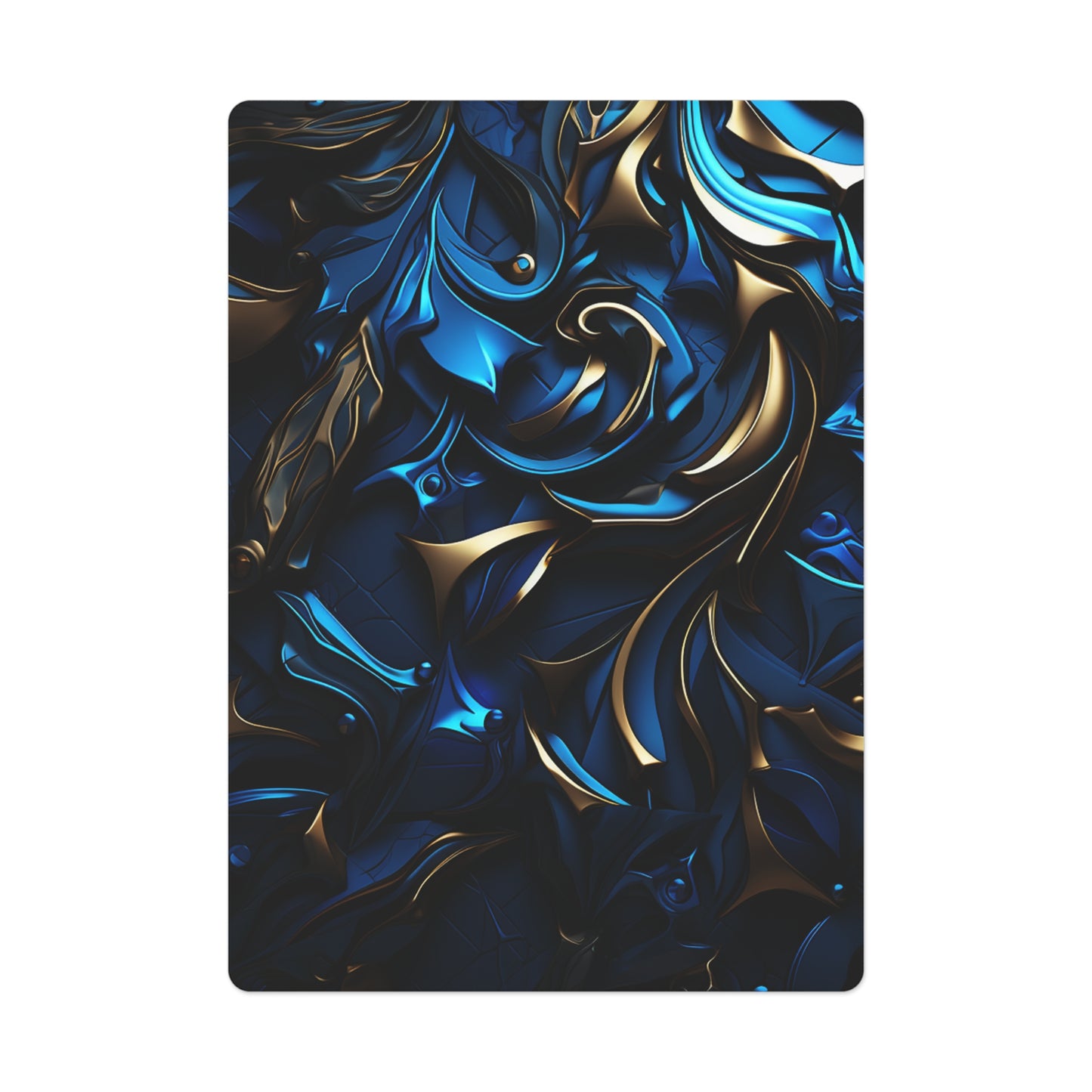 Poker Cards Blue and Black