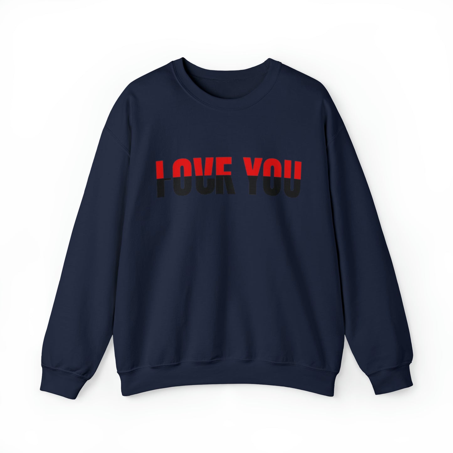 Love u F*** u Rose Heavy Blend™ Crewneck Sweatshirt