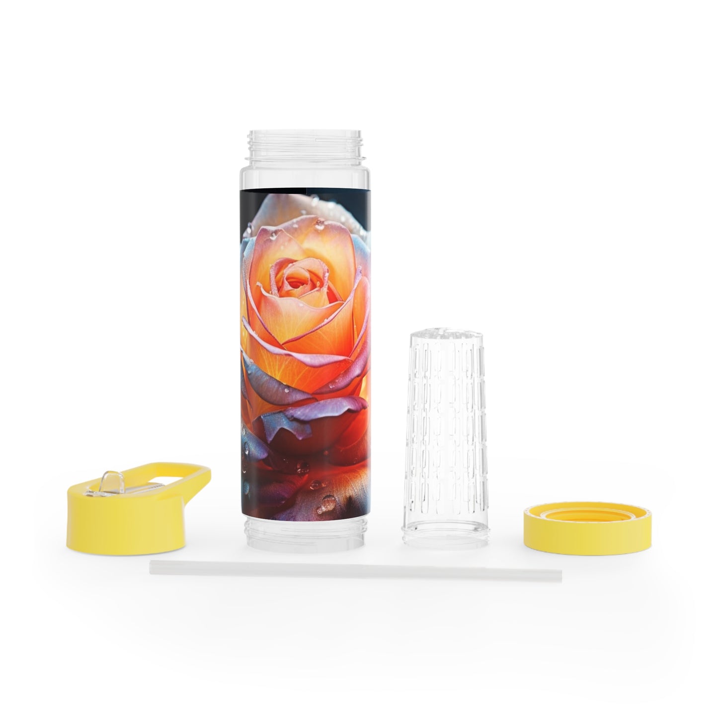 Rose Infuser Water Bottle - Stardust Divine design