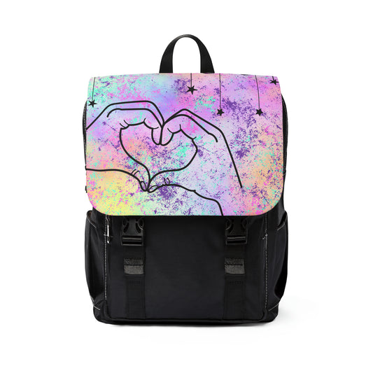 Made You a Heart Unisex Casual Shoulder Backpack