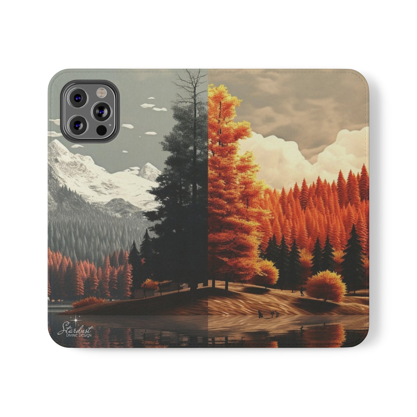 Split Season tree Flip Cases - Stardust Divine Design