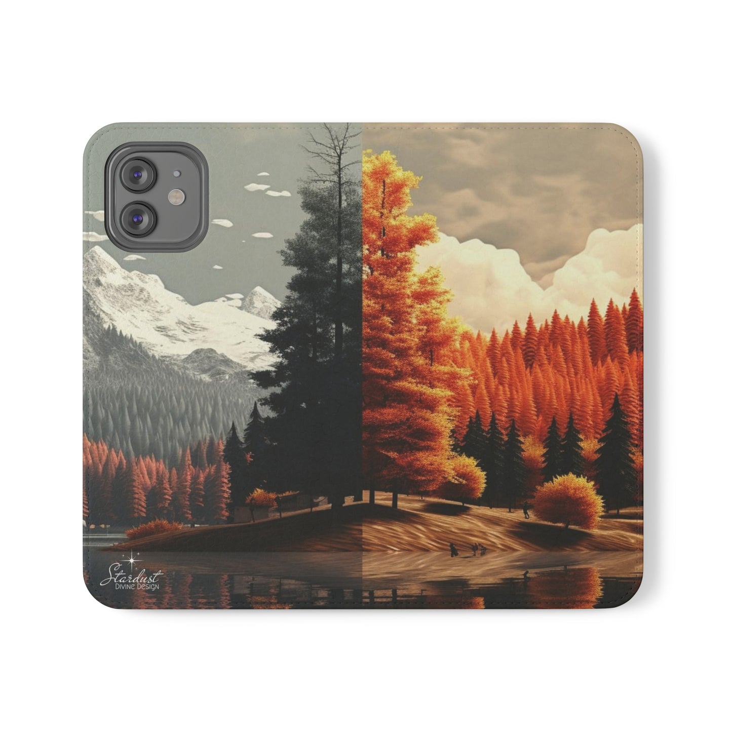 Split Season tree Flip Cases - Stardust Divine Design