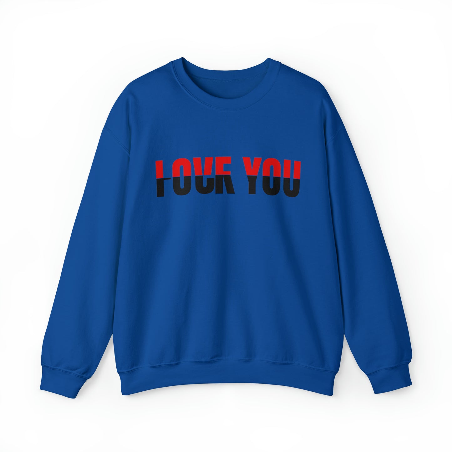 Love u F*** u Rose Heavy Blend™ Crewneck Sweatshirt