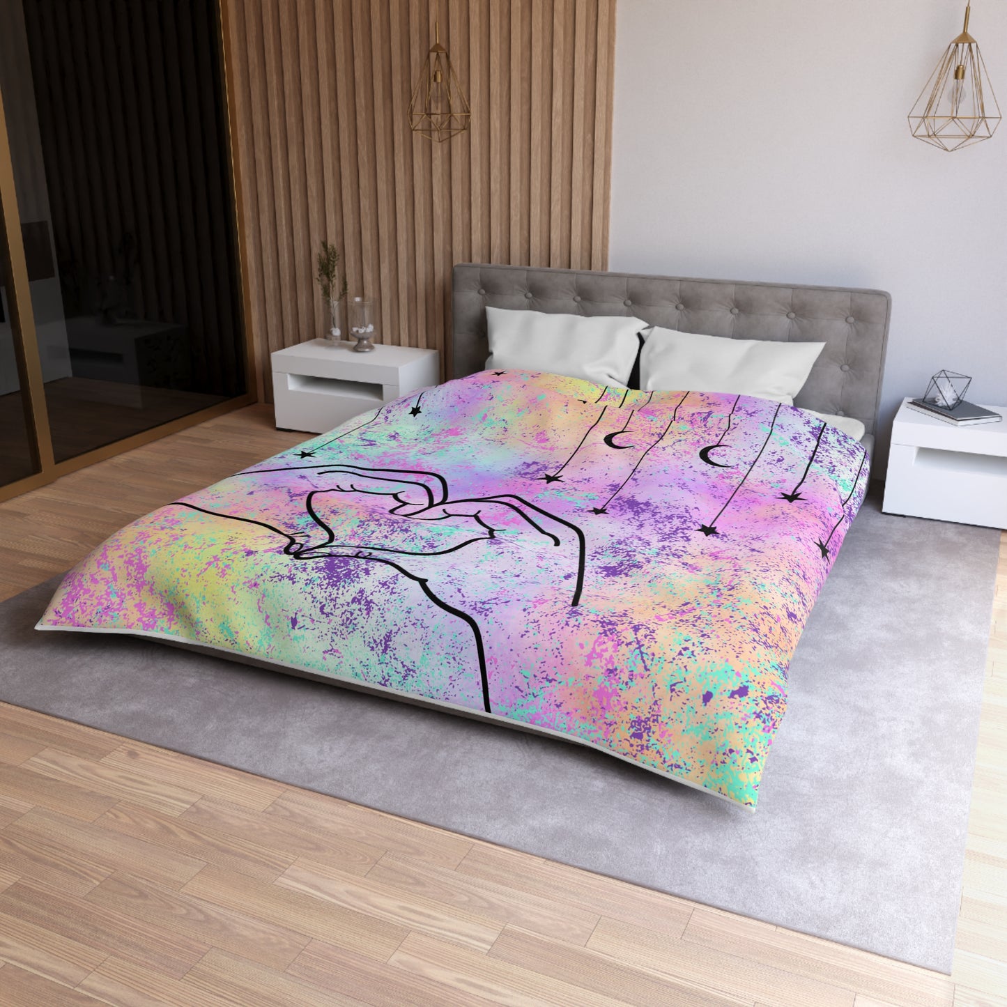 Made You a Heart Microfiber Duvet Cover