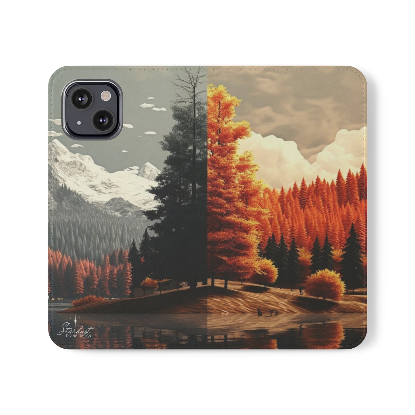 Split Season tree Flip Cases - Stardust Divine Design