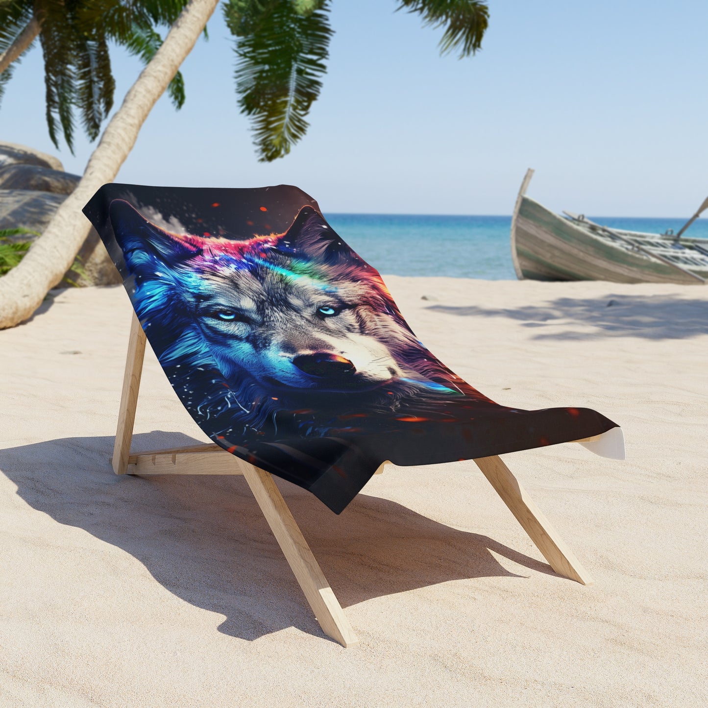 Wolf Beach Towel