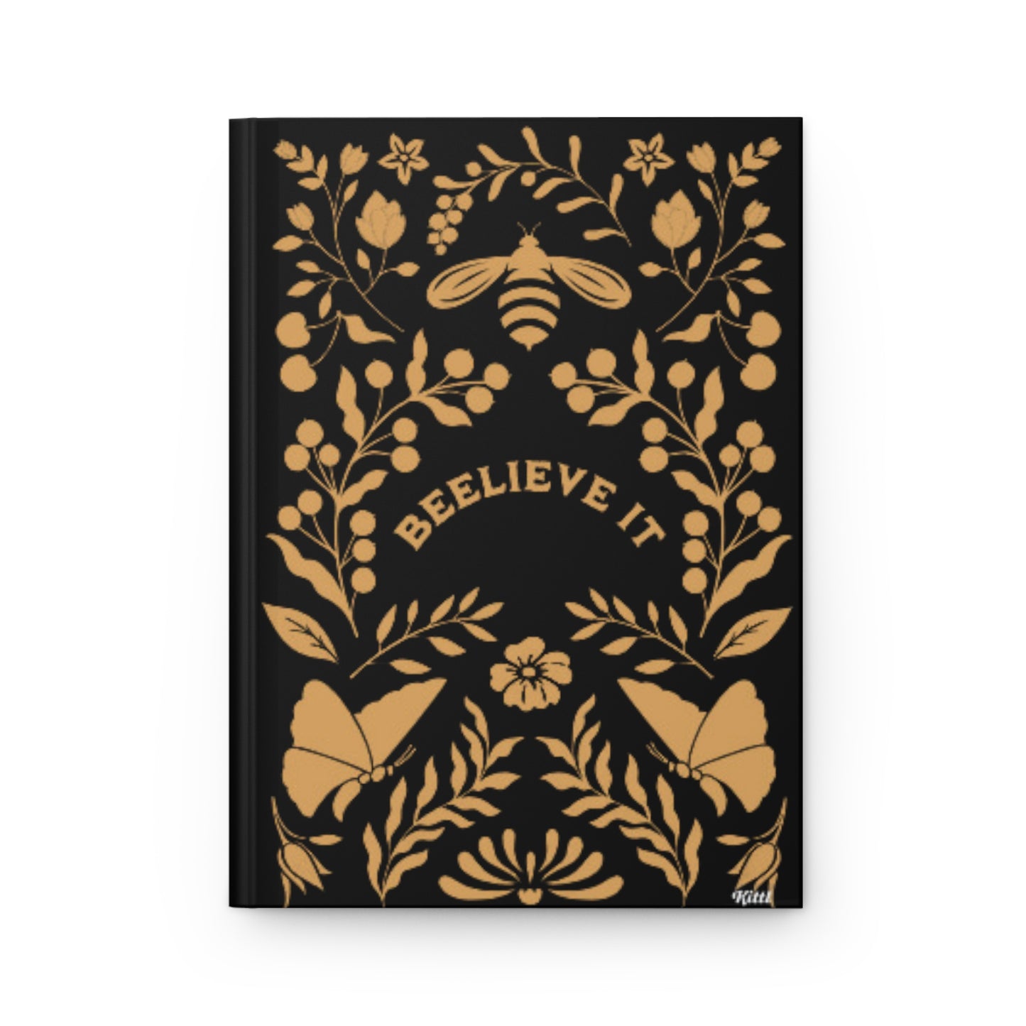 Black BEELIEVE IT Journal Matte