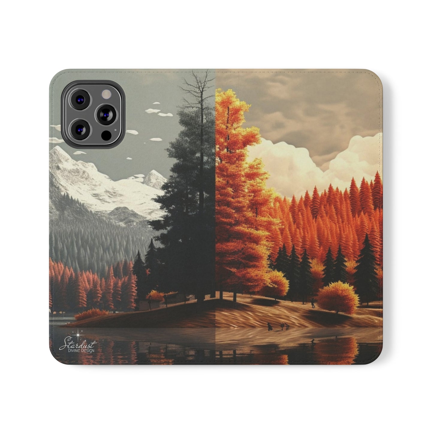 Split Season tree Flip Cases - Stardust Divine Design