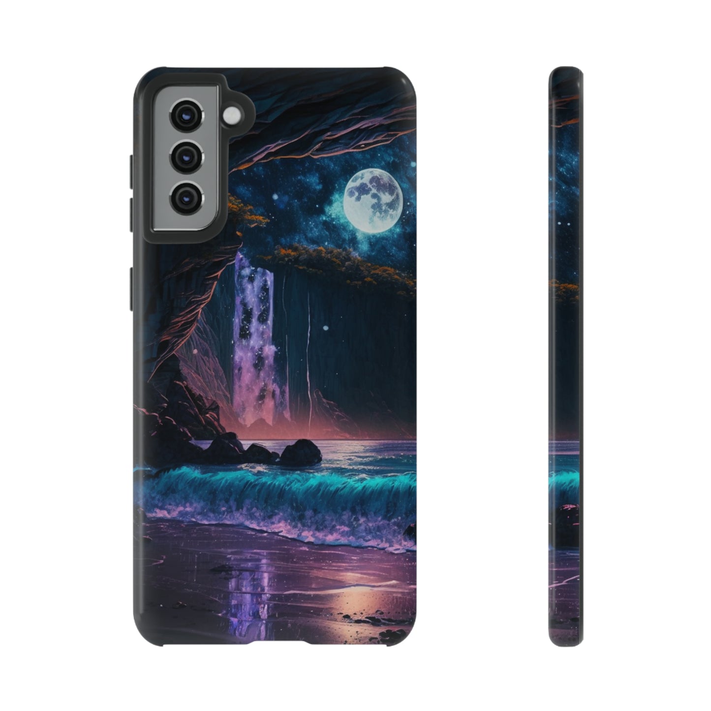 Stardust Divine Design Cave with Full Moon of Phone case