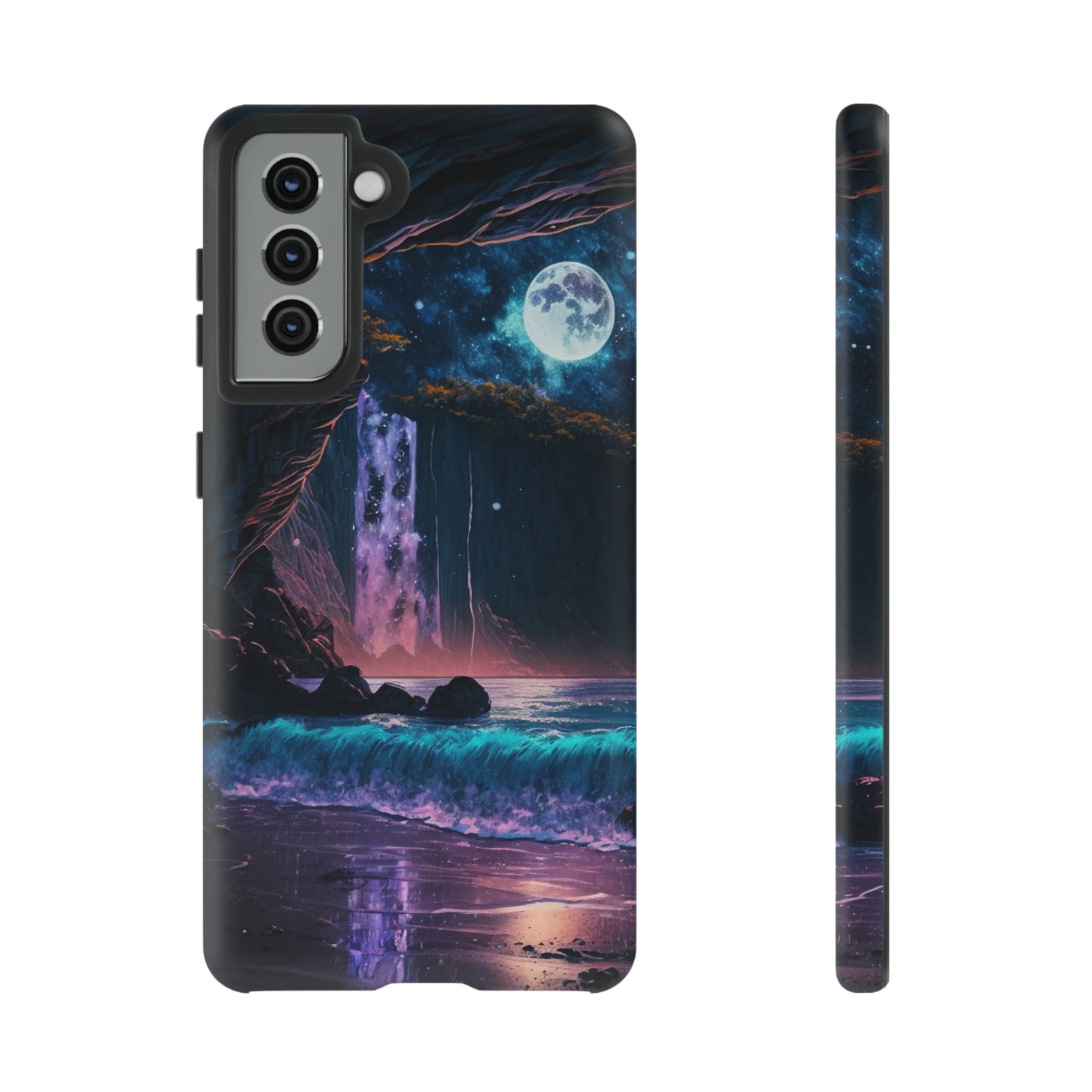 Stardust Divine Design Cave with Full Moon of Phone case