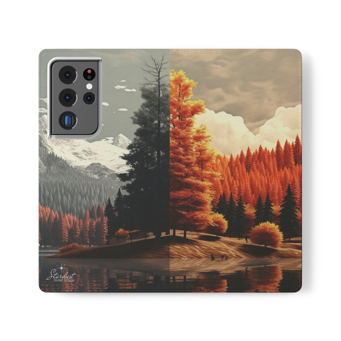 Split Season tree Flip Cases - Stardust Divine Design