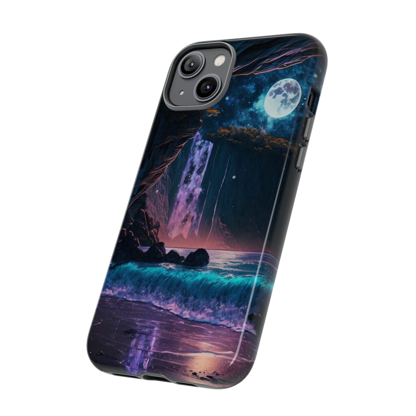 Stardust Divine Design Cave with Full Moon of Phone case