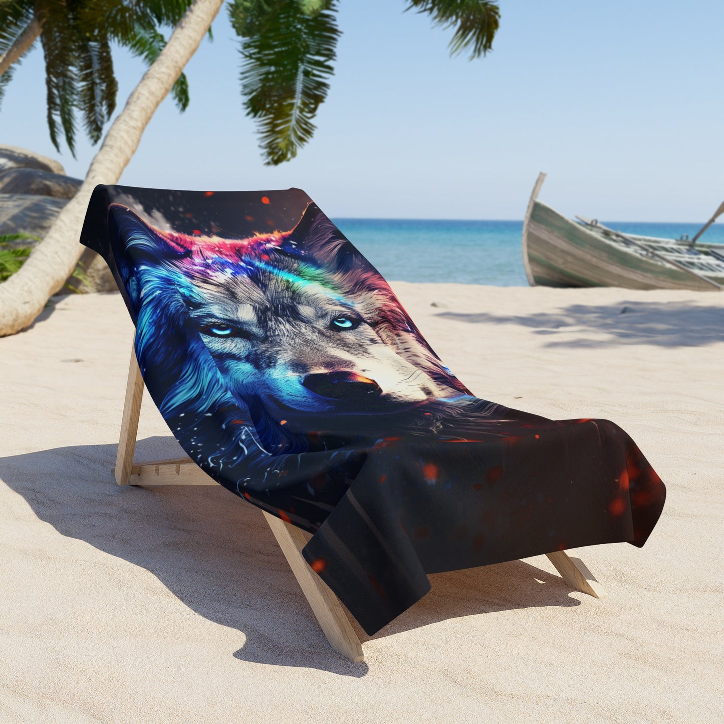 Wolf Beach Towel