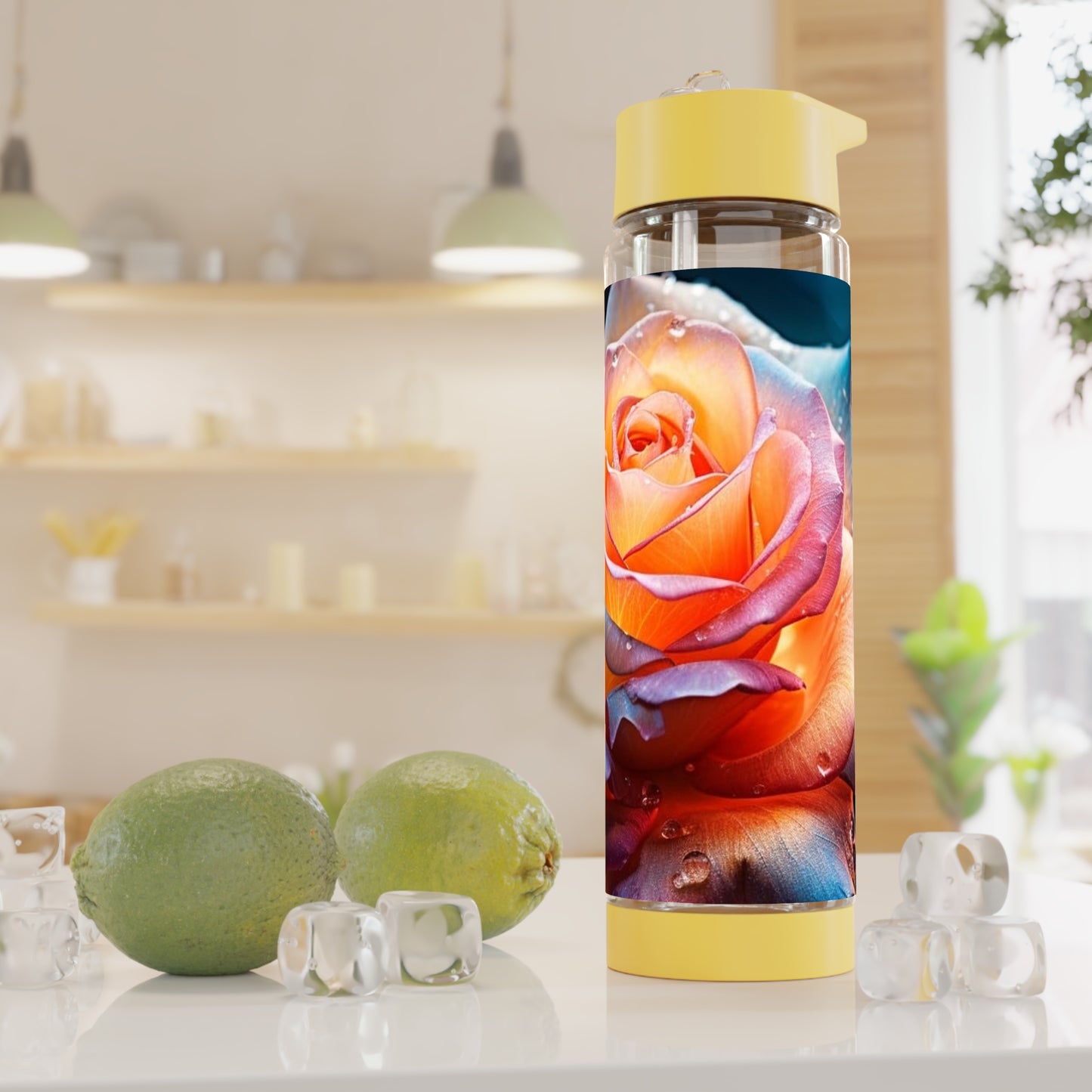 Rose Infuser Water Bottle - Stardust Divine design