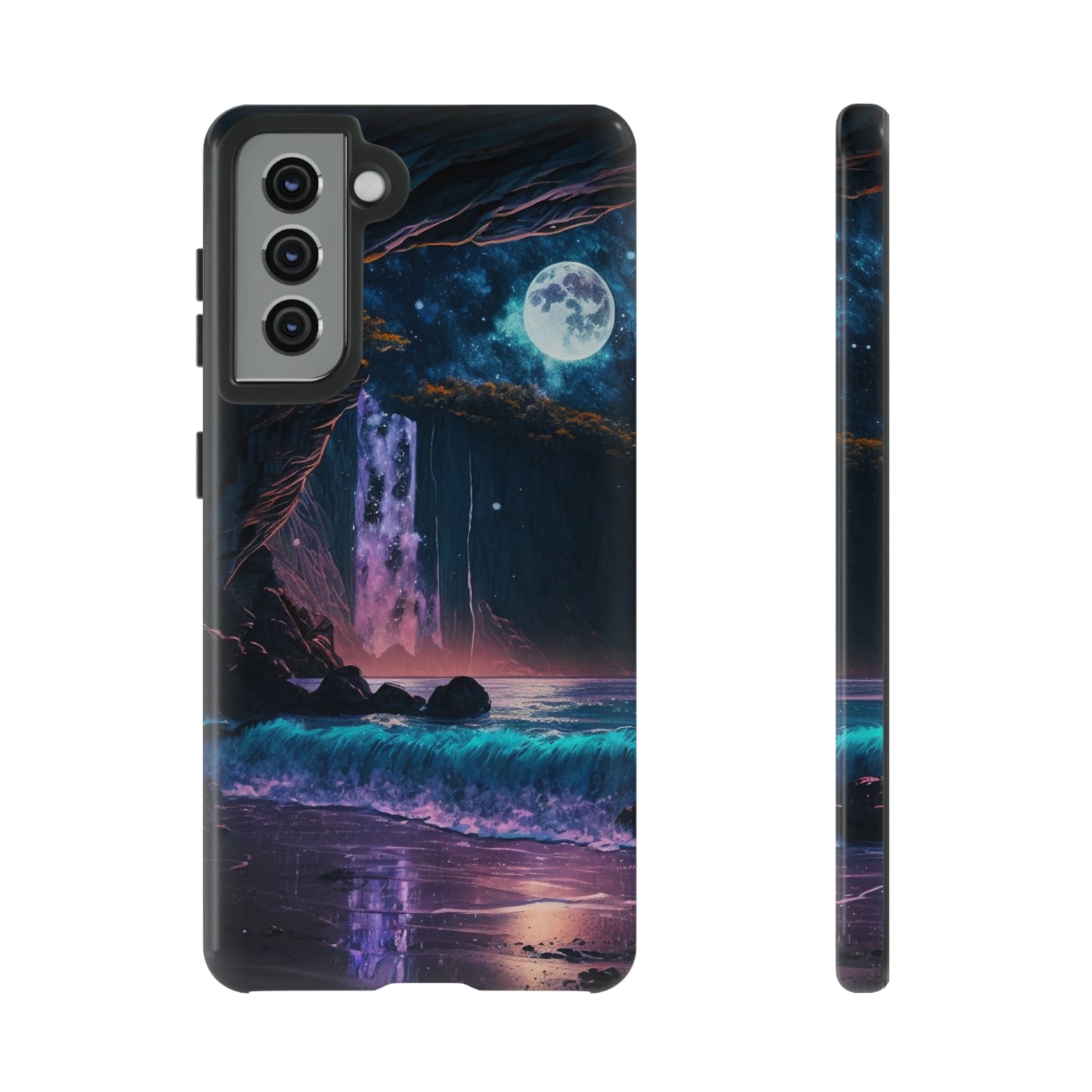 Stardust Divine Design Cave with Full Moon of Phone case