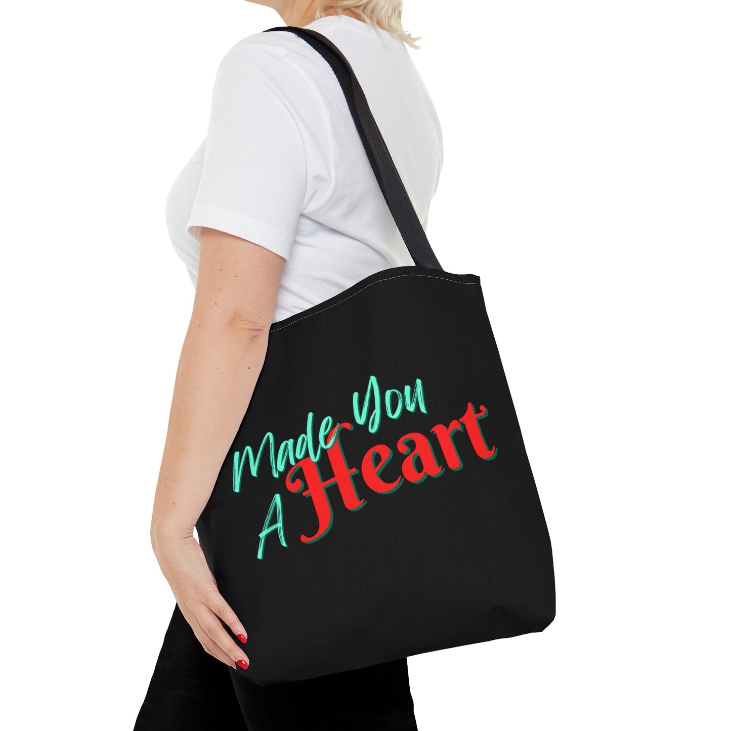 Made You a Heart Tote Bag - Stardust Divine Design