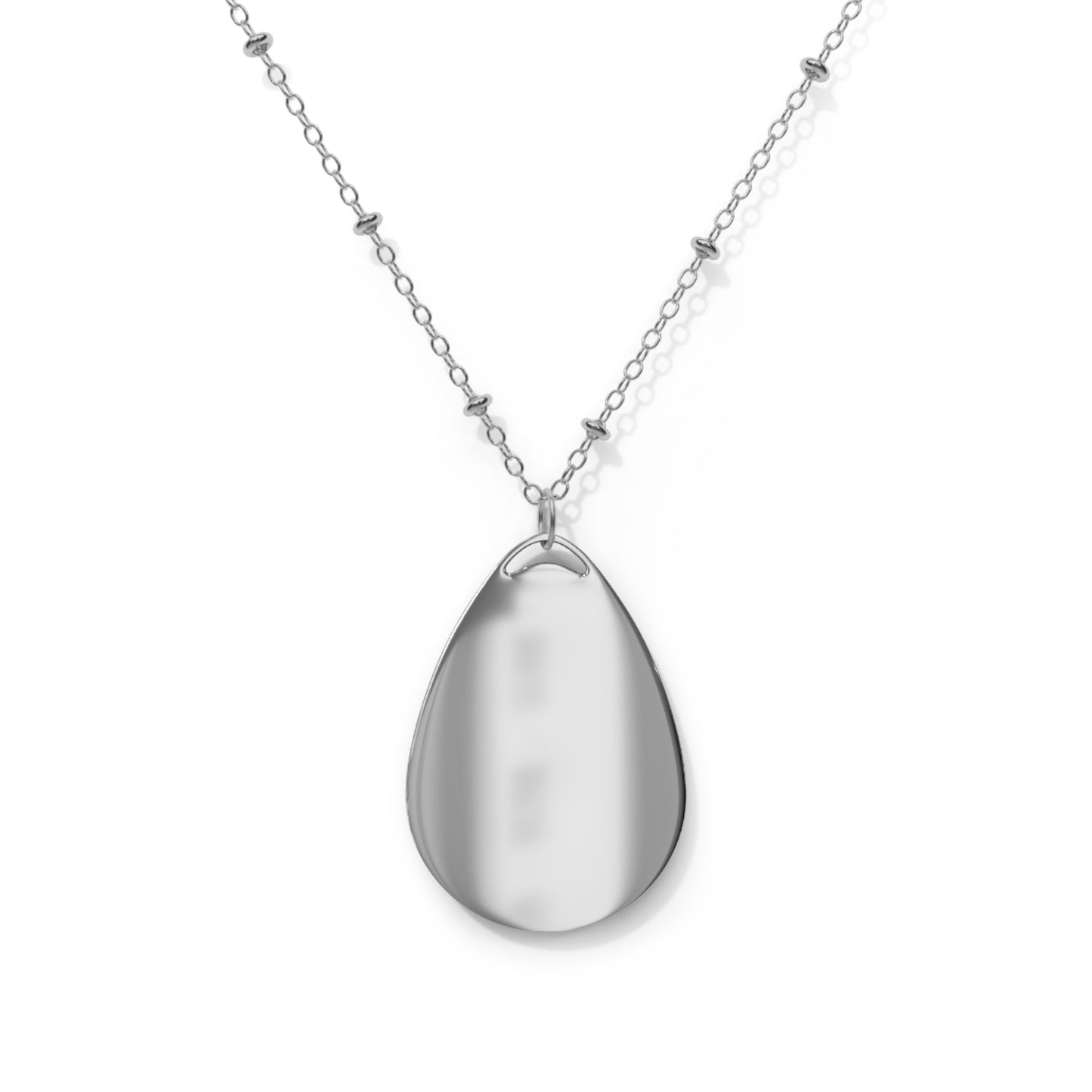 Just Breath Oval Necklace