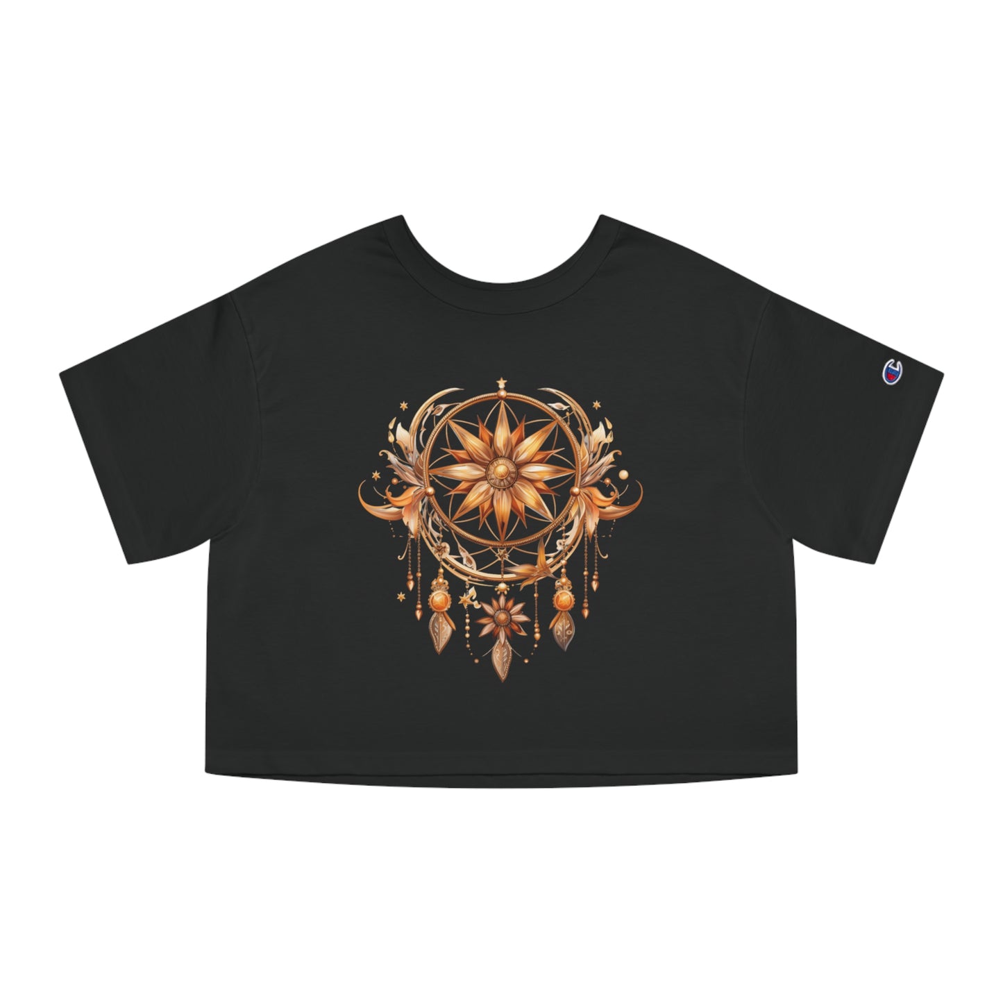 Dreamcatcher gold Champion Women's Heritage Cropped T-Shirt