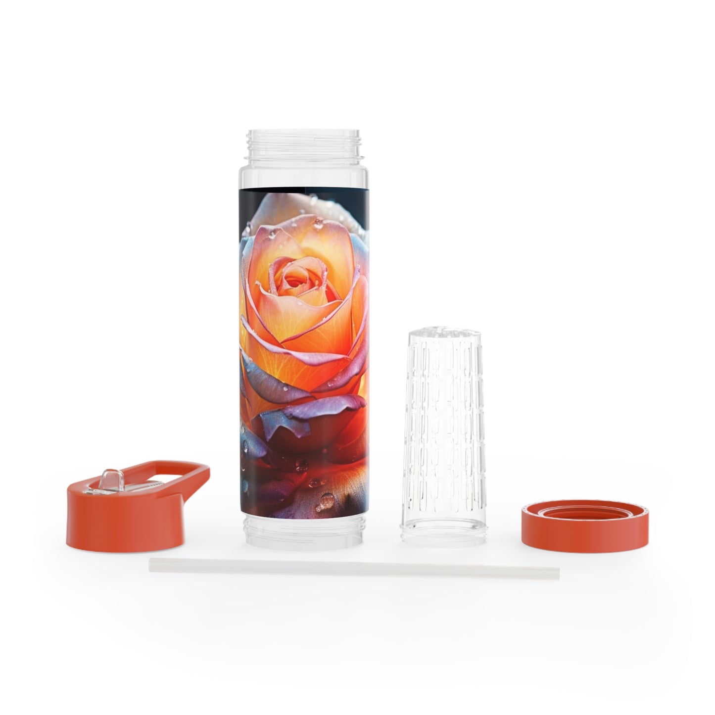 Rose Infuser Water Bottle - Stardust Divine design