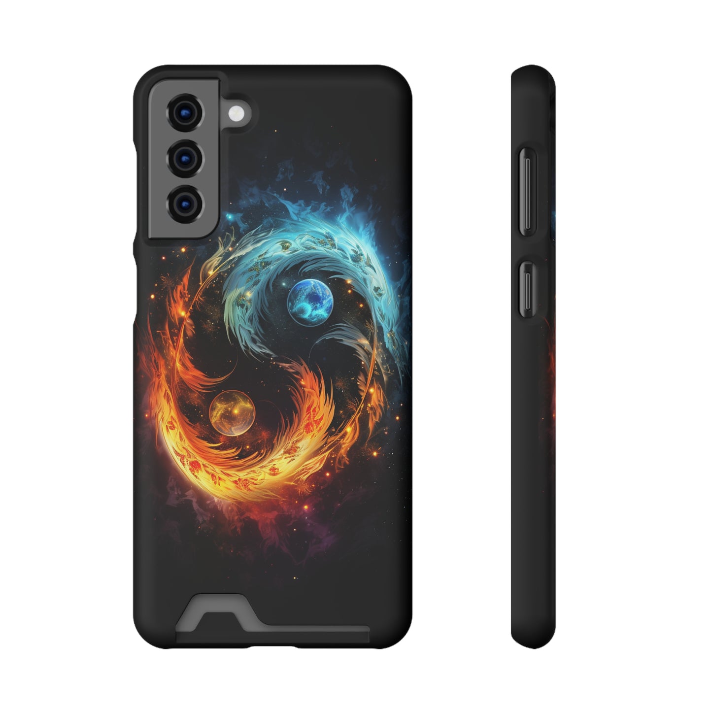 Ying Yang Phone Case With Card Holder