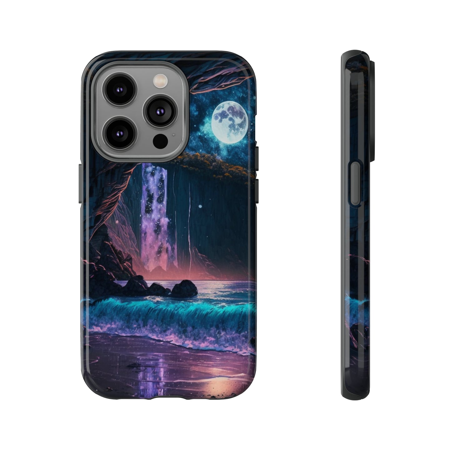 Stardust Divine Design Cave with Full Moon of Phone case