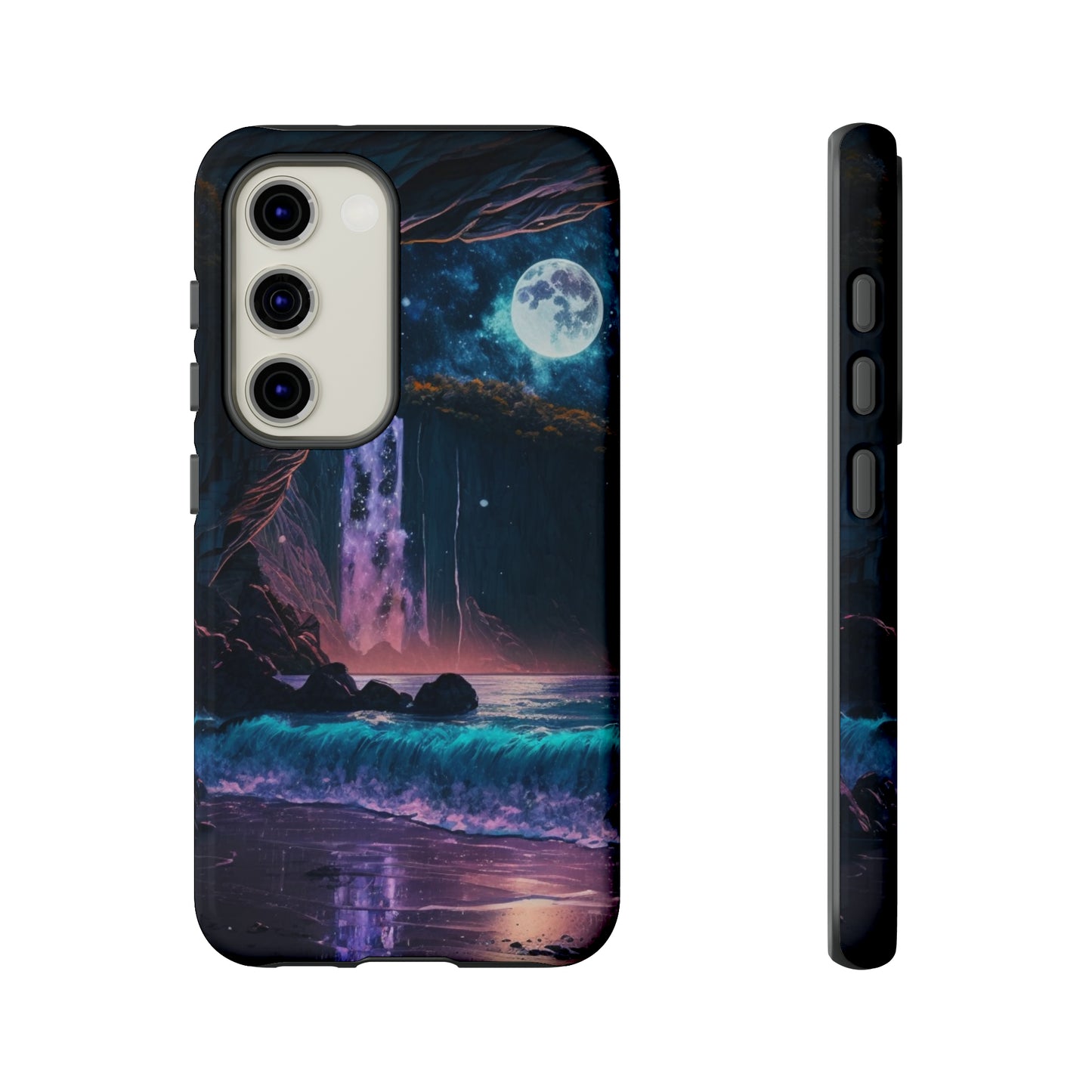 Stardust Divine Design Cave with Full Moon of Phone case