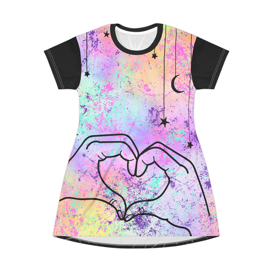 Made You a Heart T-Shirt Dress