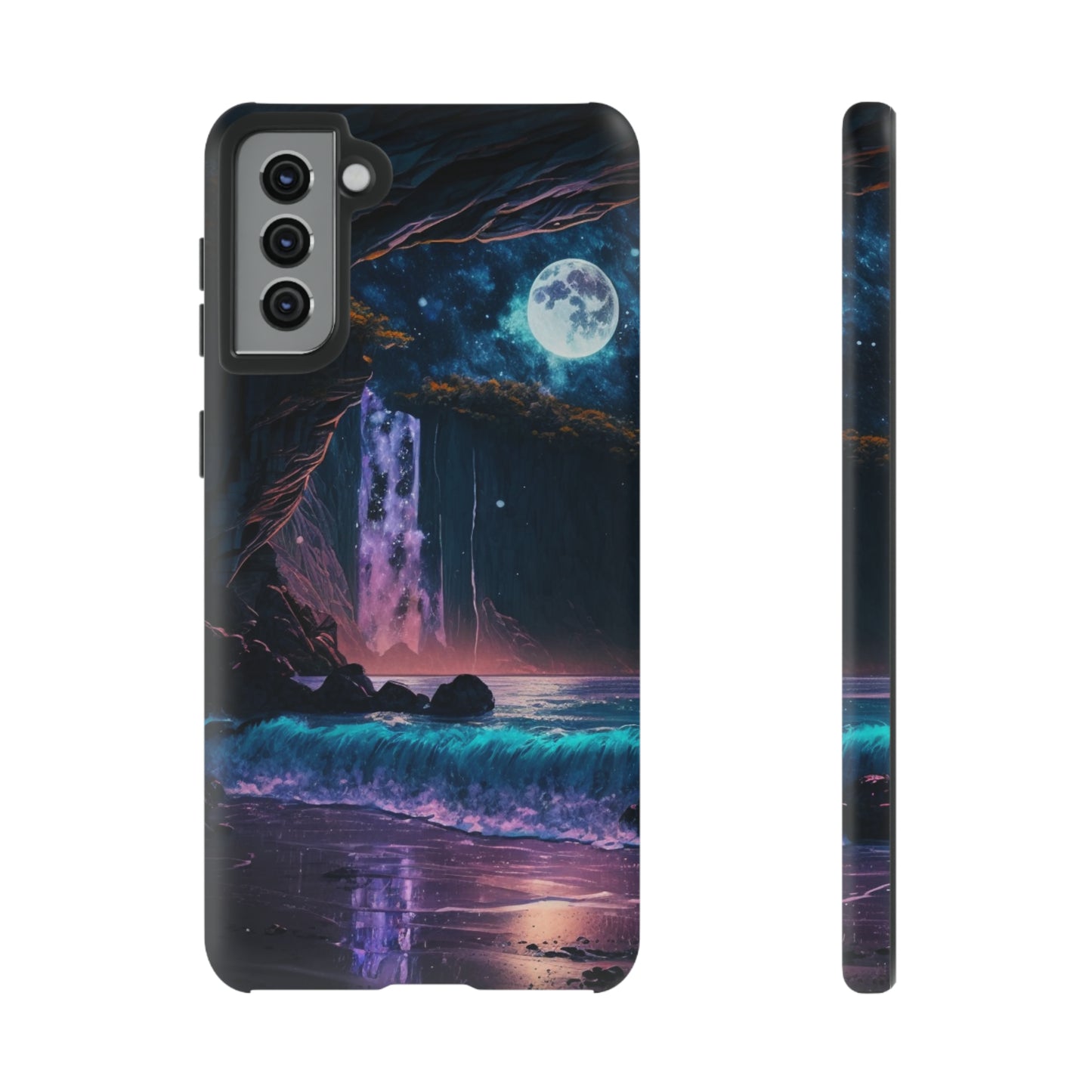 Stardust Divine Design Cave with Full Moon of Phone case