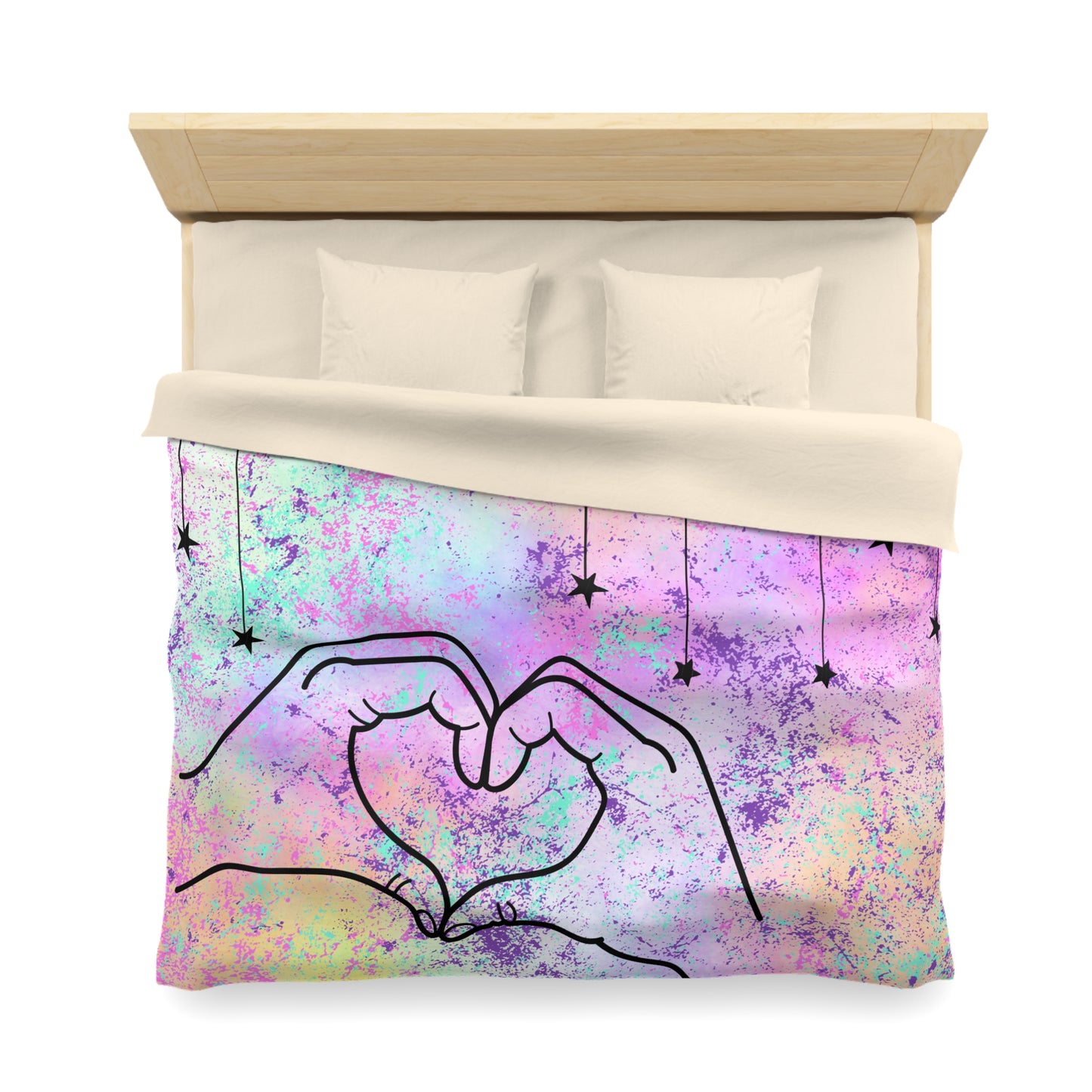 Made You a Heart Microfiber Duvet Cover